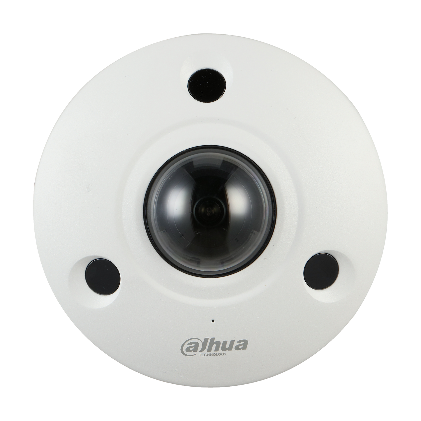 Cámara Dahua IP Domo 12MP 1.85mm Fisheye IR10 Mic PoE Alarma 2/2 Audio 1/1 Sin Speaker