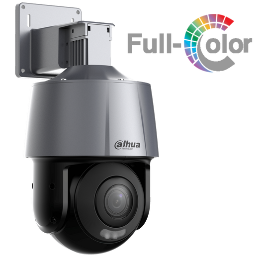 CÁMARA PT IP 2MP 4mm IP66 IVS Full-Color IR30 Y LUZ BLANCA DAHUA CON ALARMA DISUASIVA