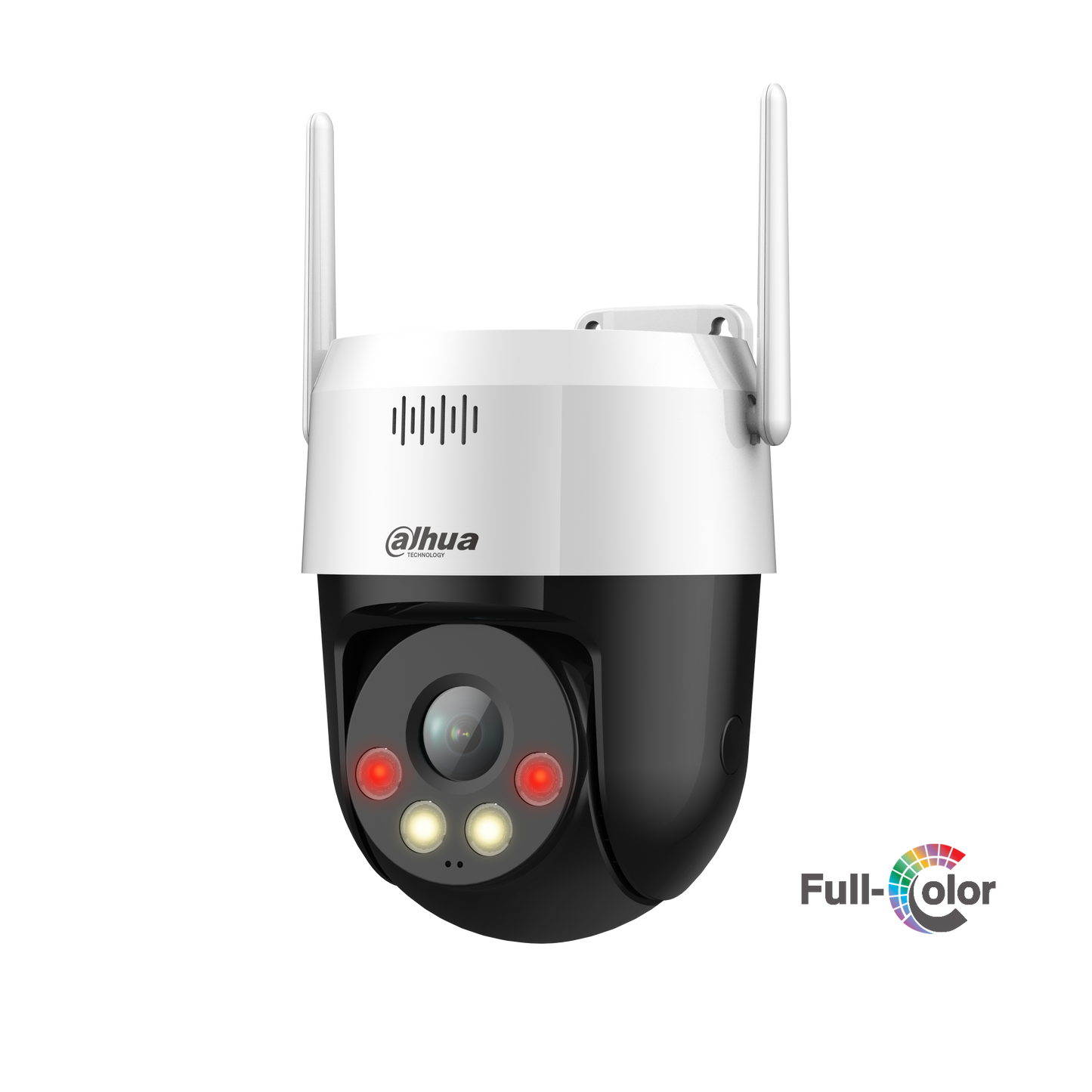 CÁMARA PT IP 5MP WiFi IP66 IVS Full-Color IR Y LUZ BLANCA Mic y Speaker DAHUA