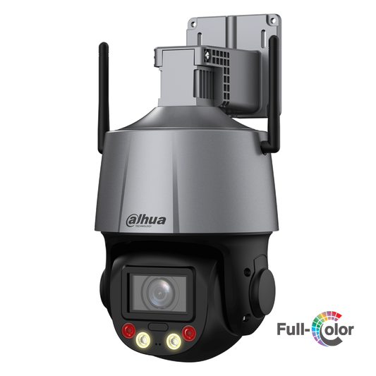 CÁMARA PTZ IP WiFi 4MP 5X IP66 IVS Full-Color IR50 LUZ BLANCA 30m MIC y Speaker DAHUA