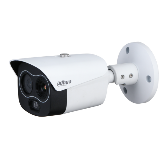 Cámara Dahua IP Bala 4MP + Termal Híbrida PoE Alarma Slot MicroSD IP67 Detec Incendio WIFI SIN MEDICION T°
