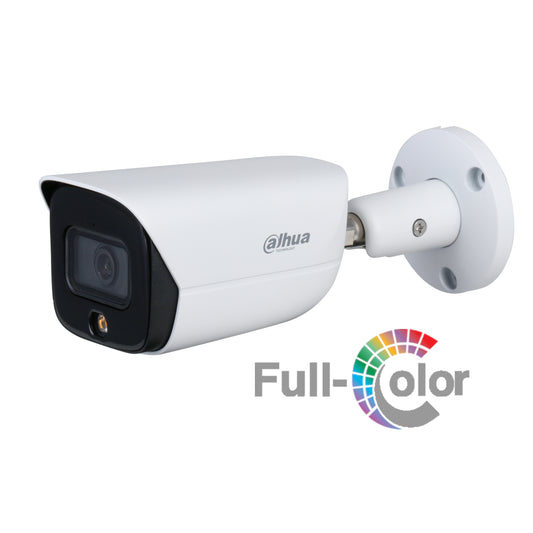 Cámara Dahua IP Bala 6MP 2.8mm IR30 y LED 30 PoE IP67 Soporta Micro SD Microfono