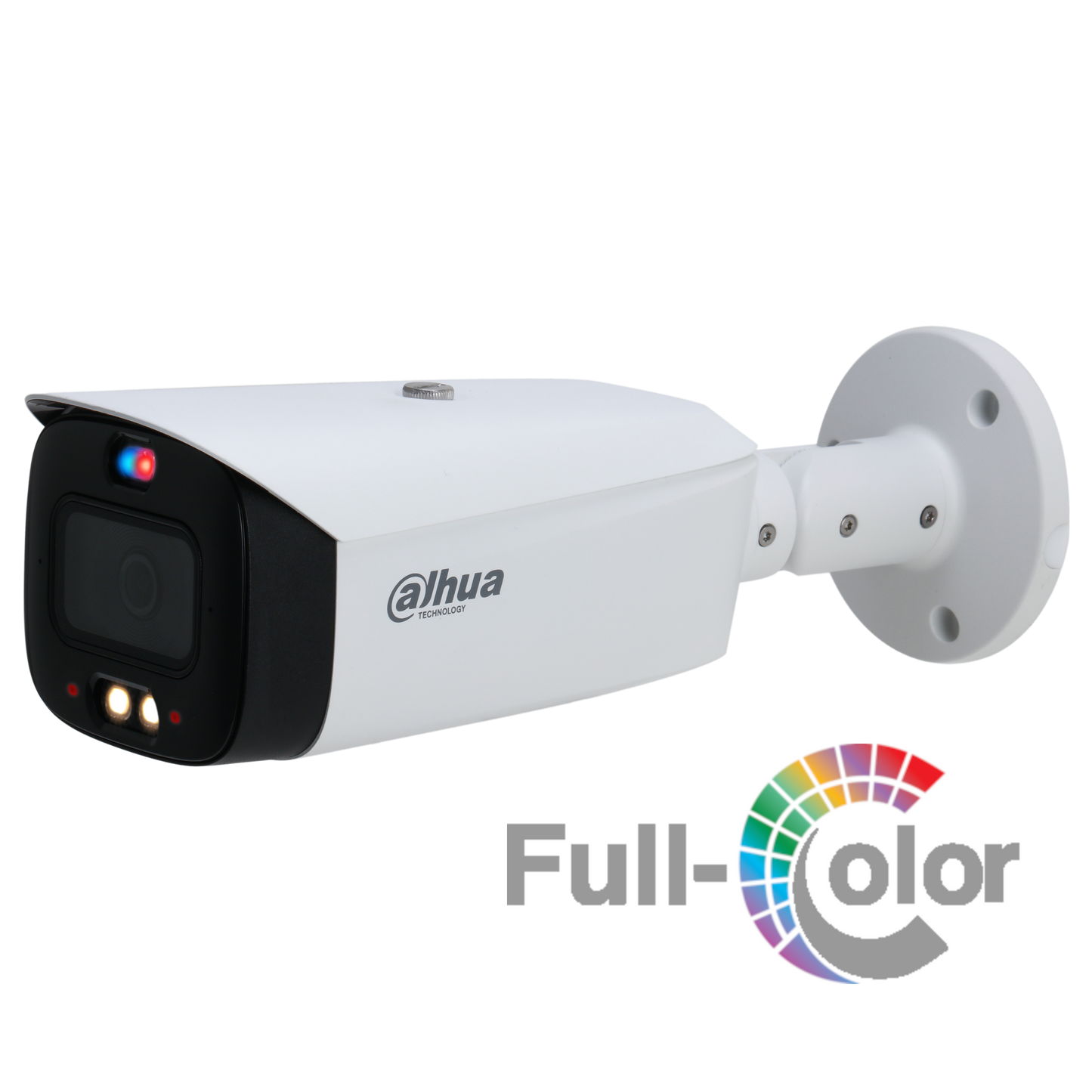 Cámara Dahua IP Bala 8MP 3.6mm Active Deterrence IR y LED 30 PoE IP67 Soporta Micro SD audio in/out