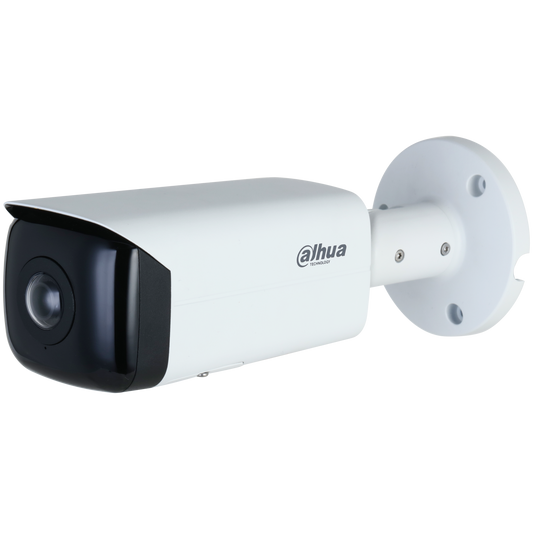 Cámara Dahua IP Bala Panoramica 180° IA 4MP IR20 Alarma 1/1 Audio 1/1 Microfono IP67