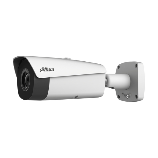 Cámara Dahua IP Bala Termal 25mm Alarma 2/2 Slot MicroSD IVS IP67 Detección Incendio Poe ePoE