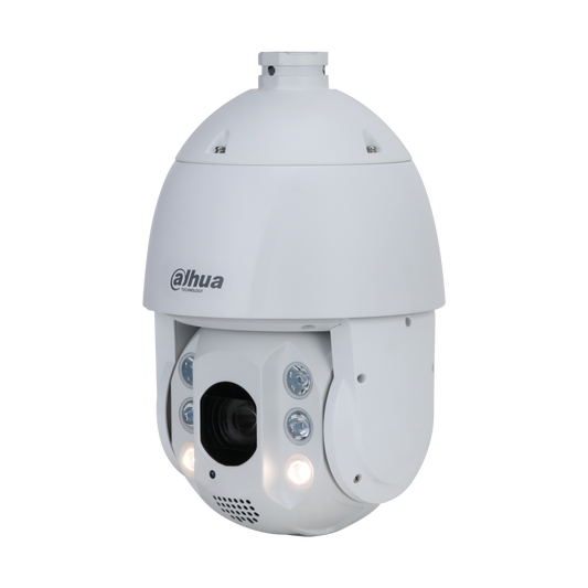 Cámara Dahua IP PTZ 4G 4MP 32X IR150 Alarma acustica y luminosa Audio in/out Slot MicroSD Starlight