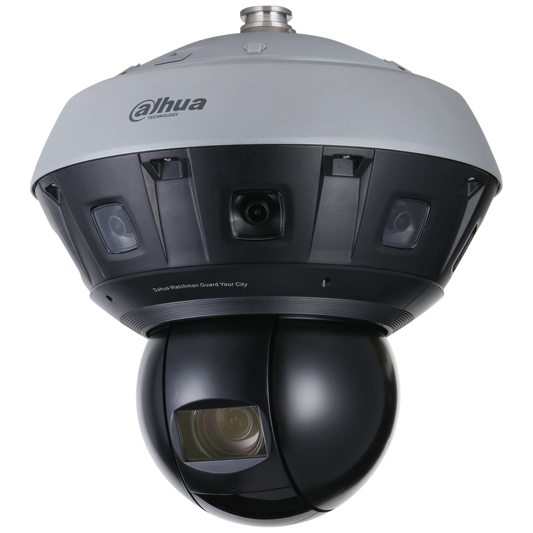 Camara Dahua IP Panoramica 8x2MP + PTZ 4MP PTZ 40X IR400m Slot MicroSd Crowd Map Trip Wire Smart Tracking