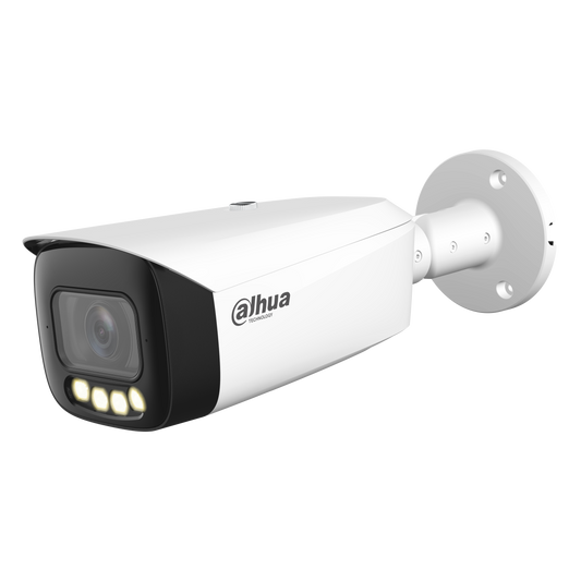Cámara Dahua IP bullet AI 8MP 2.8mm LED 60m PoE Alarma 1/1 Mic y Spekaer ePoE Soporta Micro SD