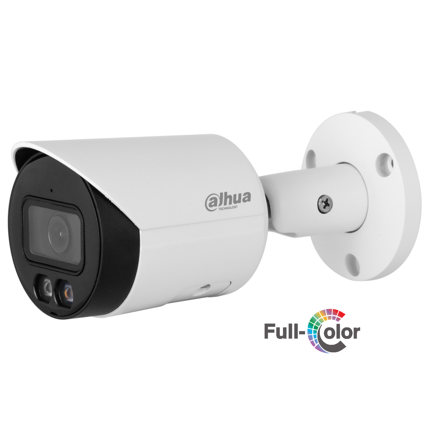Cámara Dahua IP bullet WizSense 4MP 2.8mm IR y Led 30 PoE IP67 WDR Starlight Dahua con microfono