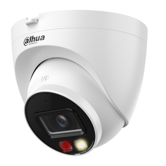 Cámara Dahua IP domo 6MP 2.8mm IR30 y Led 30 PoE IP67 Dahua con microfono