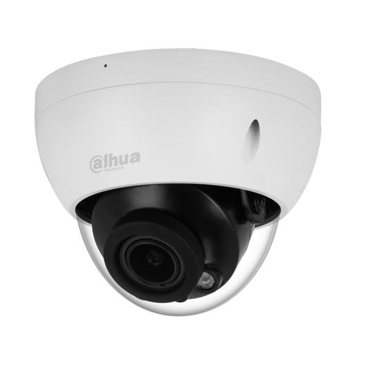 Cámara Dahua IP domo 8MP 2.7-13.5mm Motor IR30 PoE IP67 IK10 Soporta Micro SD