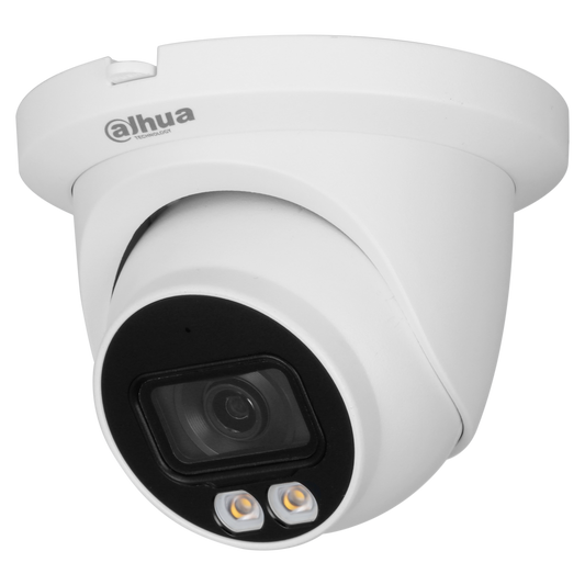 Camara Dahua IP domo Full-Color con inteligencia 5MP 3.6mm LED 30M PoE IP67 Microfono integrado