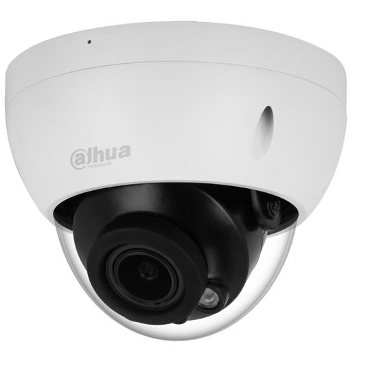 Cámara Dahua IP domo WizSense 2MP 2.7-13.5mm Motor IR40 PoE Audio in/out IP67 IK10 Soporta MicroSD