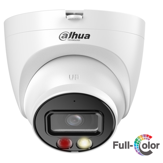 Cámara Dahua IP domo WizSense 4MP 2.8mm IR30 y Led 30 PoE IP67 WDR Starlight Dahua con microfono