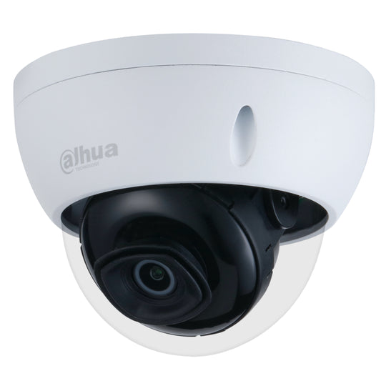 Cámara Dahua IP domo con inteligencia artificial 5MP 2.8mm IR50 PoE IP67 IK10 Soporta Micro SD